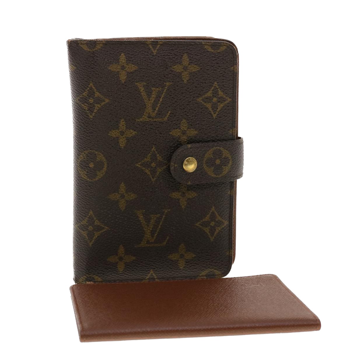 Louis Vuitton Monogram Porte Tresol Etui Papier Wallet M61202 Lv Auth 40120
